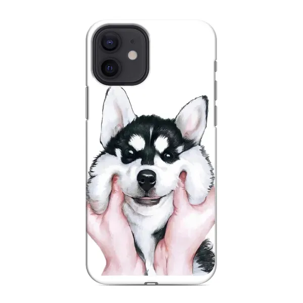 Чехол с рисунком «Собака Хаски» для iPhone 12