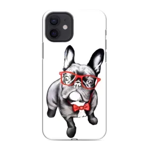 Бампер для iPhone 12 с картинкой "Песики" (В очках)