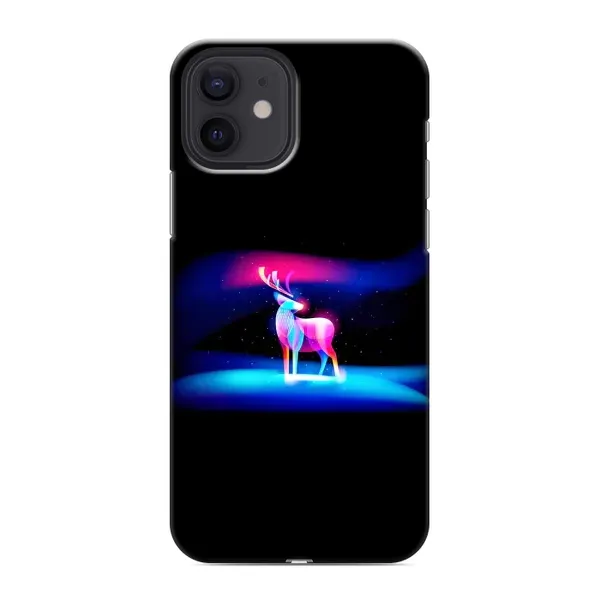 Чехол с рисунком «Яркий олень» для iPhone 12
