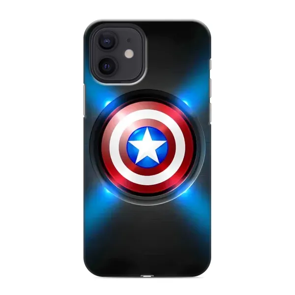 Чехол с рисунком «Яркий Щит Капитана» для iPhone 12