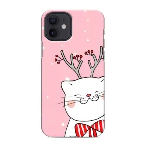 Чехол на тематику: Коты для iPhone 12 (Зимний кот)