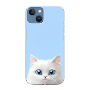 Чехол на тематику: Коты для iPhone 13 Mini (Белый кот)