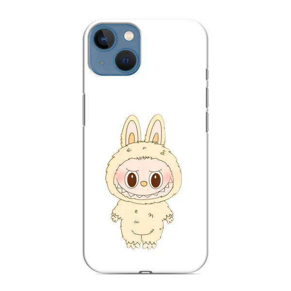 Чохол з малюнком «Бежевий Лабубу» для iPhone 13 Mini