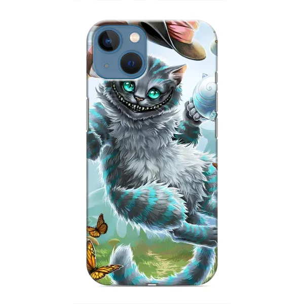 Чехол с рисунком «Чеширский КОТИК» для iPhone 13 Mini Чехол с рисунком «Чеширский КОТИК» для iPhone 13 Mini