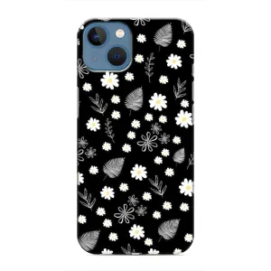 Чохли з тематикою "КВІТИ" на iPhone 13 Mini (цвітіння на чорному)
