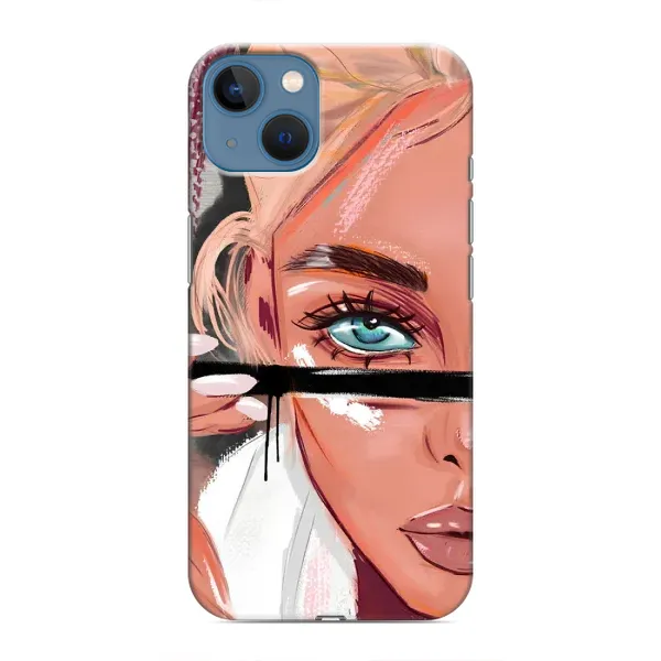 Чехол с рисунком «Девушка и ресницы» для iPhone 13 Mini Чехол с рисунком «Девушка и ресницы» для iPhone 13 Mini