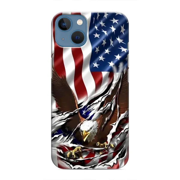 Чехол с рисунком «Флаг USA» для iPhone 13 Mini Чехол с рисунком «Флаг USA» для iPhone 13 Mini