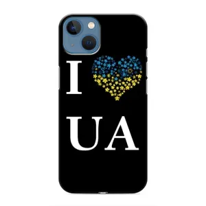 Силиконовый Чехол на iPhone 13 Mini (Я-Украина) (I Love UA)