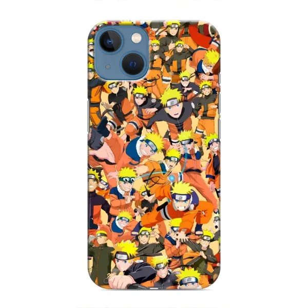 Чехол с рисунком «Коллаж Наруто» для iPhone 13 Mini