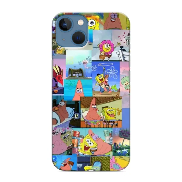Чехол с рисунком «Комиксы Спанч Боб» для iPhone 13 Mini