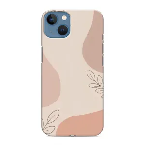 Чохол квітковий дизайн для iPhone 13 Mini (Кориневий фон)