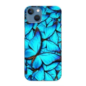 Силиконовый бампер с картинкой животных для iPhone 13 Mini (Крылья бабочек)
