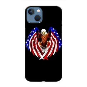 Чехол Флаг USA для iPhone 13 Mini (Крылья США)