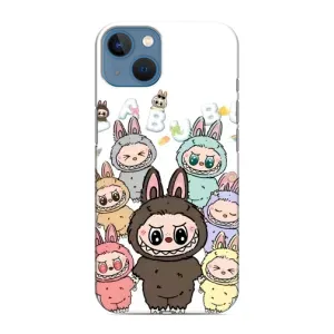 Чохол з принтом Лабубу для iPhone 13 Mini (Маленькі Лабубу)