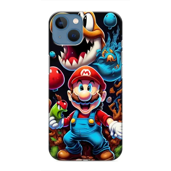 Чехол с рисунком «Марио» для iPhone 13 Mini Чехол с рисунком «Марио» для iPhone 13 Mini