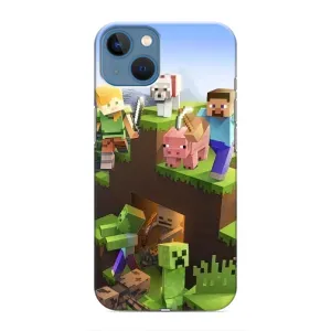 Чехлы для iPhone 13 Mini (Персонажи Майн Крафт) (Майн-крафт)