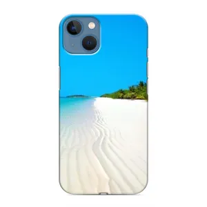 Летний Чехол на iPhone 13 Mini (Море песок)
