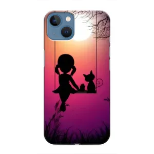 Чехол с рисунком «На качели» для iPhone 13 Mini