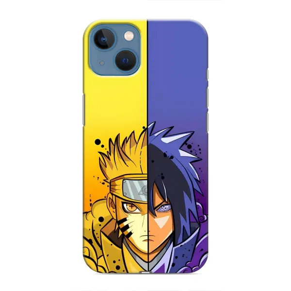 Чехол с рисунком «Naruto Vs Sasuke» для iPhone 13 Mini Чехол с рисунком «Naruto Vs Sasuke» для iPhone 13 Mini