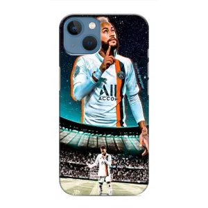 Силиконовый Чехол iPhone 13 Mini (Неймар ПСЖ)