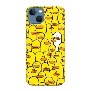 Силиконовый бампер с картинкой животных для iPhone 13 Mini (Особенный)