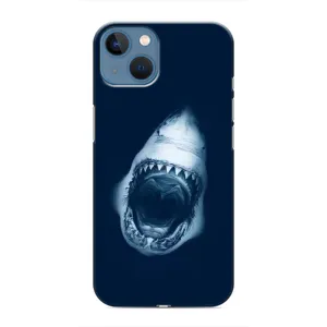 Силиконовый бампер с картинкой животных для iPhone 13 Mini (Пасть Акулы)