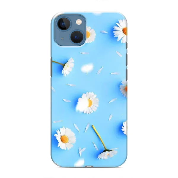 Чехол с рисунком «ромашки на голубом» для iPhone 13 Mini