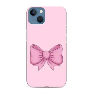 Чохол банти для iPhone 13 Mini (Рожевий бантик)