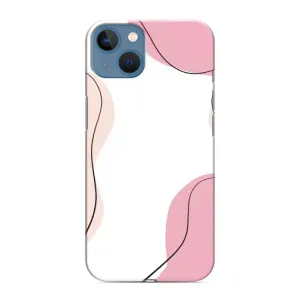 Чохол квітковий дизайн для iPhone 13 Mini (Рожевий фон)
