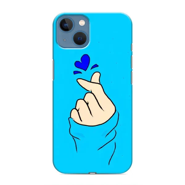 Чехол с рисунком «Сердце на синем» для iPhone 13 Mini Чехол с рисунком «Сердце на синем» для iPhone 13 Mini