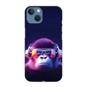 Чехлы с Горилой на Айфон 13 Мини (Стильная обезьяна)
