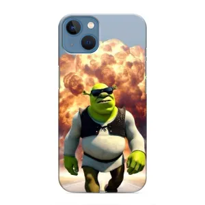 Печатный чехол с принтом Шрек для iPhone 13 Mini (Эпичный взрыв Шрек)