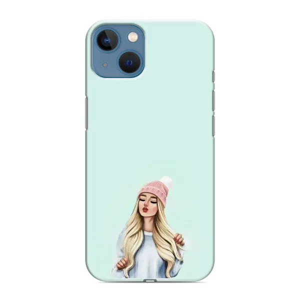 Чехол с рисунком «В шапке» для iPhone 13 Mini Чехол с рисунком «В шапке» для iPhone 13 Mini