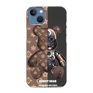 Силиконовый чехол для iPhone 13 Mini (Медмедь Луи Виттон)