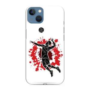 Чохли з прінтом Спортивна тематика для iPhone 13 Mini (Волейболіст)