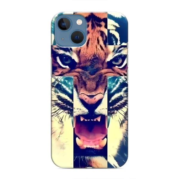 Чехол с рисунком «Яркий Тигр» для iPhone 13 Mini