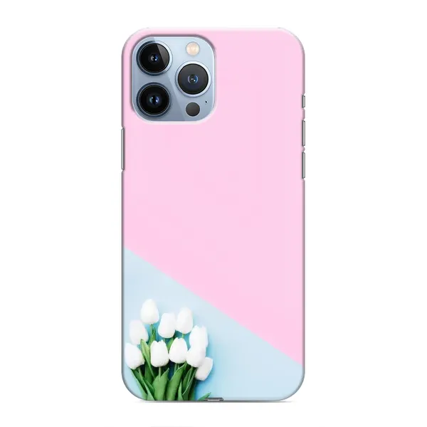 Чехол с рисунком «Белые тюльпаны» для iPhone 13 Pro Max Чехол с рисунком «Белые тюльпаны» для iPhone 13 Pro Max