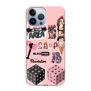 Чехлы с картинкой для iPhone 13 Pro Max (BLACK PINK коллаж)
