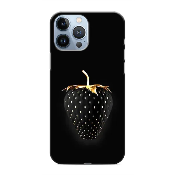Чехол с рисунком «Чёрная клубника» для iPhone 13 Pro Max