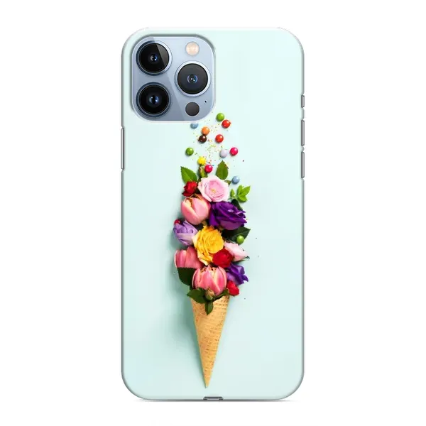 Чехол с рисунком «Цветок-мороженное» для iPhone 13 Pro Max Чехол с рисунком «Цветок-мороженное» для iPhone 13 Pro Max