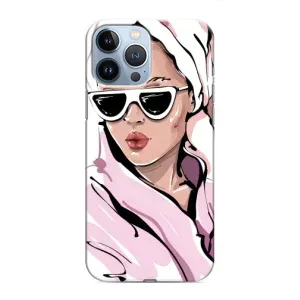 Чехол с картинкой Модные Девчонки iPhone 13 Pro Max (Девушка в халате)
