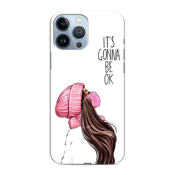 Чехол с рисунком «Девушка в маске» для iPhone 13 Pro Max