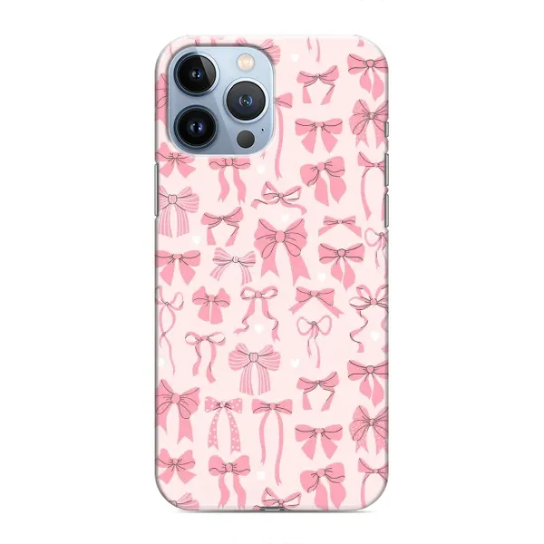 Чехол с рисунком «Фон бантики» для iPhone 13 Pro Max Чехол с рисунком «Фон бантики» для iPhone 13 Pro Max