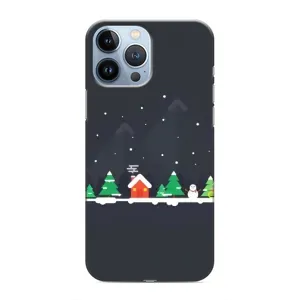 Силіконовий бампер на різдво для iPhone 13 Pro Max (Місто зимове)