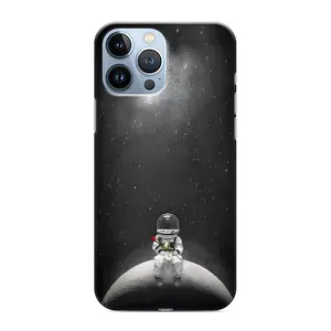 Силиконовый Чехол с принтом "Космонавты" на iPhone 13 Pro Max (Космонавт романтик)