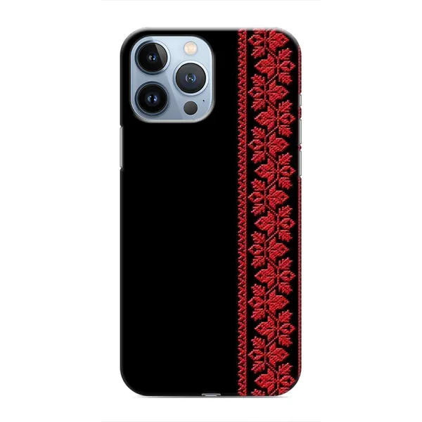 Чехол с рисунком «Красная Вышиванка» для iPhone 13 Pro Max Чехол с рисунком «Красная Вышиванка» для iPhone 13 Pro Max