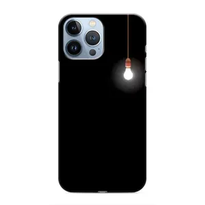 Чохол з картинками на чорному фоні для iPhone 13 Pro Max (Лампочка)