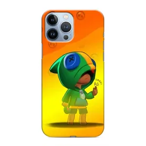 Чохол Бравл Старс для iPhone 13 Pro Max (LEON в кофті)