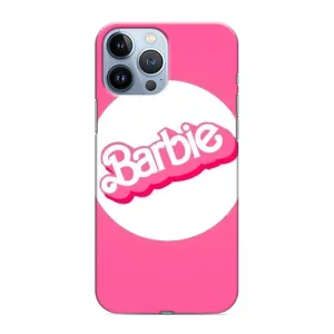 Силіконовый Чохол Барбі фільм на iPhone 13 Pro Max (Лого Барбі)
