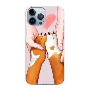 Чехол (ТПУ) Милые собачки для iPhone 13 Pro Max (Любовь к собакам)